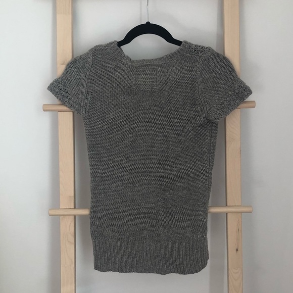 AEO Grey Knit Sweater Tee in XS - Picture 2 of 6